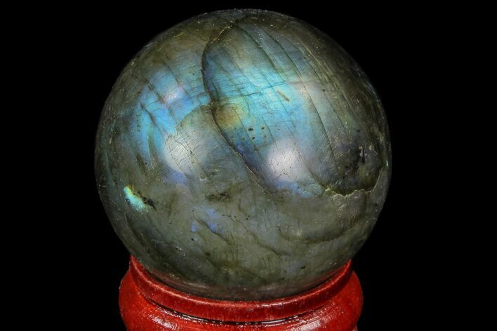 Flashy Labradorite Sphere - Great Color Play #74627